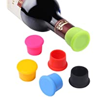 Vicloon Set de 6 Tapones para Botellas- Tapones de Vino Silicona- Tapa de Botella de Vino